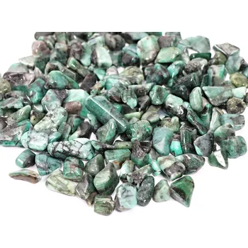 Drahý kámen Magieprirody.cz Tromlovaný kámen Smaragd S velikost 15 - 25 mm #214 Brazílie Množství: 1ks