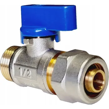 Ventil KULOVÝ KOHOUT PEX 16X1/2 VNĚJŠÍ ZÁVIT s DIAMOND ucpávkou