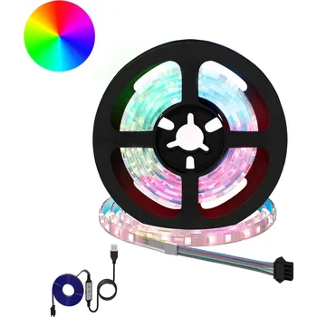 LED páska vidaXL LED pás 24 pcs Černá a průhledná 100 x 0,8 x 0,3 cm Měď a plast