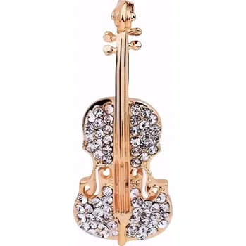 Brož Brož Housle 31756 zlatá bižuterní kov