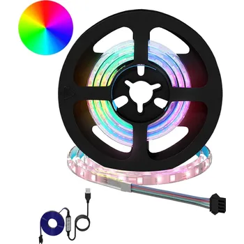 LED páska vidaXL LED pás 24 pcs Černá a průhledná 55 x 0,8 x 0,3 cm Měď a plast