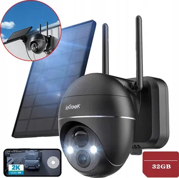 Bezpečnostní kamera IP kopulovitá kamera (dome) ieGeek ZS-GX1S KAMERA OBROTOWA 355° 32GB 3 Mpx