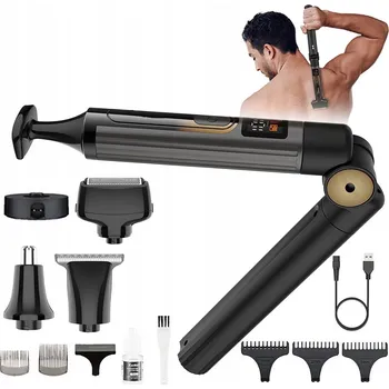 4V1 Holicí Strojek Elektrický holicí strojek na záda a tělo Zastřihovač nabíjení