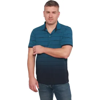 Pánská košile Polokošile krátký rukáv DOLEK tm.petrol M