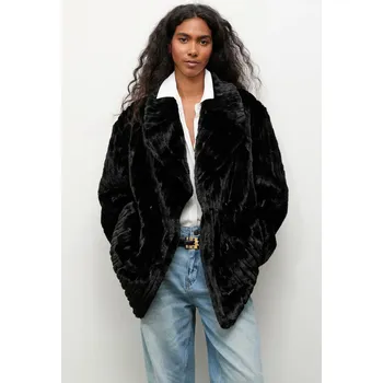 Dámský kabát Kabát Answear.LAB WA25-KPD007 černá 99X, vel. S