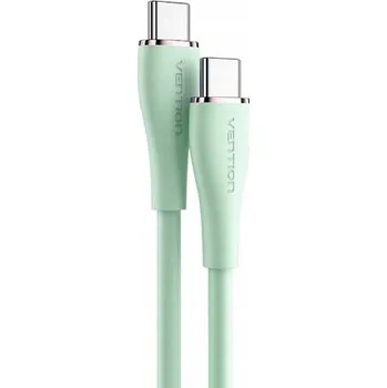 Datový kabel Kabel Vention USB-C - USB-C 1,5 m zelený