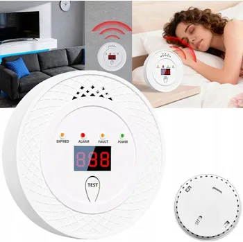 Detektor CO DETEKTOR OXIDU UHELNATÉHO SENZOR PLYNU BEZDRÁTOVÝ LCD ALARM