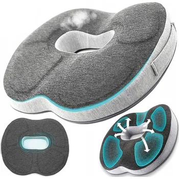Polštář Polštář ve tvaru donutu na hemoroidy 44 cm černý