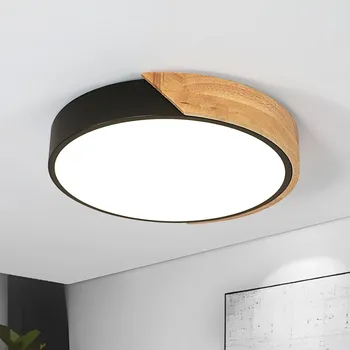 Stropní Svítidlo kulatý Comely 30 x 5 cm černý