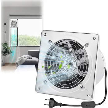 Domácí ventilátor Průmyslový potrubní ventilátor 150mm 525m3/h - KOVOVÝ TICHÝ VÝKONNÝ