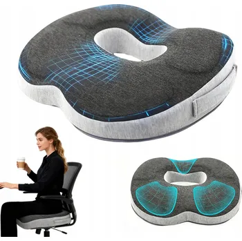 Polštář ORTOPEDICKÝ POLŠTÁŘ NA SEDĚNÍ, PODLOŽKA NA HEMOROIDY, KANCELÁŘSKÝ SEDÁK