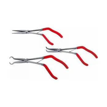Kleště Sada dlouhých kleští s úzkými čelistmi, pistolové 275mm 3ks speciálníc