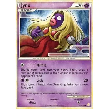 Karetní hra Pokémon HS 069/123 Jynx - HeartGold SoulSilver Stav: Good, Verze: NORMAL