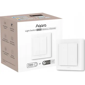 vypínač Nástěnný vypínač Aqara Light Switch H2, 4 tlačítka, 2 kanály offline