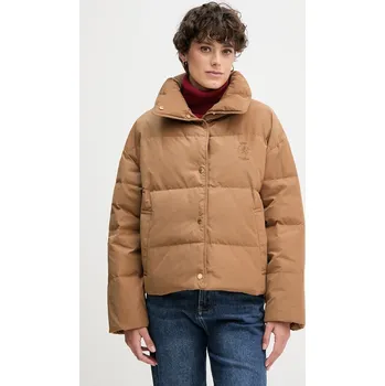 Péřová bunda Tommy Hilfiger WW0WW47294 hnědá 82X, vel. L
