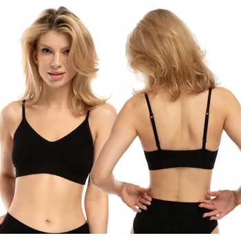 Podprsenka Měkká podprsenka braletka BAMBOO černá Julimex S černá