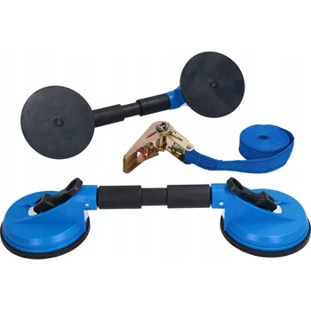 Vrták 2x PŘÍSAVKA S KLOUBEM NA SKLO, ZRCADLA, PRO ODSTRANĚNÍ PROHLUBNÍ NE00695