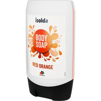 Mýdlo ISOLDA Red orange body soap 350 ml, CLICK&amp;GO! (Jemné tělové mýdlo Vás překvapí jedinečnou parfemací červeného pomeranče.)
