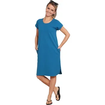 Dámské šaty Šaty DLAZBA tm.tyrkysový melír S