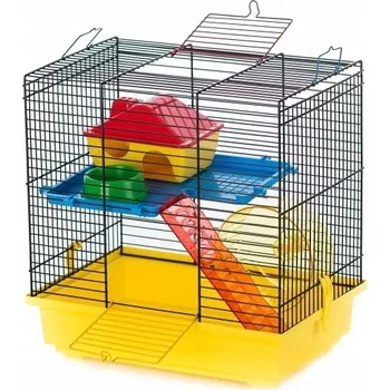 Klec s vaničkou pro malé hlodavce Inter-Zoo 36 x 36 x 24 cm