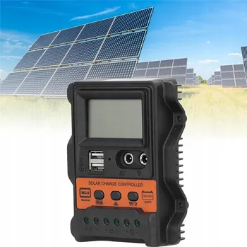 Zabezpečení domácnosti KONTROLER ŁADOWANIA AKUMULATORA 12V/24V 30A SOLÁRNÍ S LCD DISPLEJEM