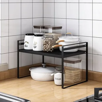 Obývací pokoj KUCHYŇSKÁ POLICE NA PRACOVNÍ DESKU NA KOŘENÍ, NASTAVITELNÁ 34-54 CM