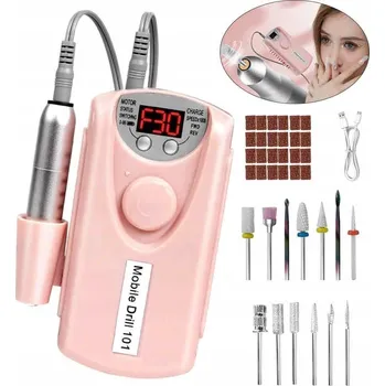 BRUSKA DO PAZNOKCI ZESTAW PRO MANIKÚRU PEDIKÚRU BEZDRÁTOVÁ