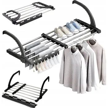 SKLÁDACÍ SUŠÁK NA PRÁDLO 64-110 CM NA BALKON, DOVNITŘ I VEN