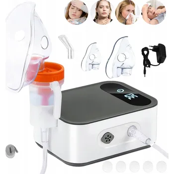 Inhalátor INHALÁTOR NEBULIZÁTOR KOMPRESOROVÝ PRO DĚTI I DOSPĚLÉ, MASKA NA OBLIČEJ