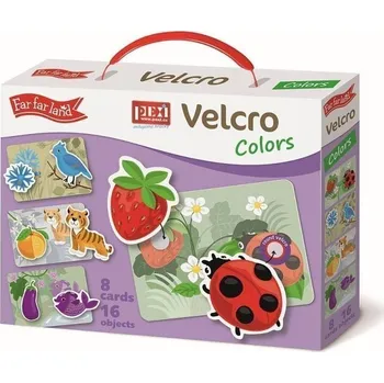 plyšák PEXI Velcro skládačky - Barvy (Colors)