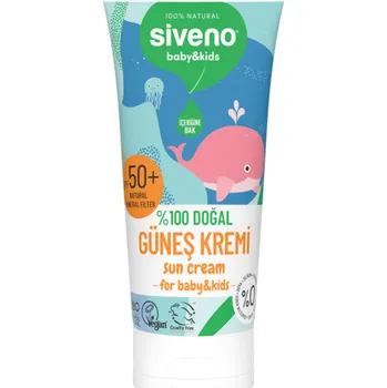 Přípravek na opalování Přírodní dětský opalovací krém proti akné SPF50 50ml Siveno
