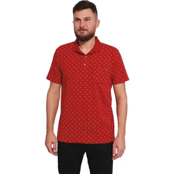 Pánská košile Polokošile krátký rukáv DOJEL granátová M