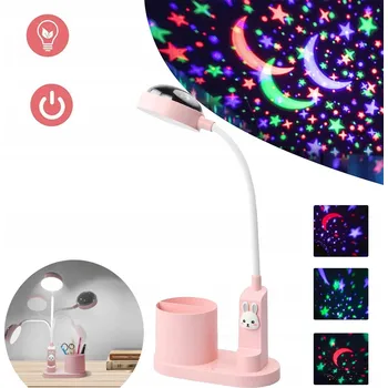 Lampička Dětská stolní lampička, akumulátorová s držákem na tužky 3v1