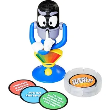 Panenka TOMY Extreme Silence Party Game, tichá hra na obratnost pro děti a rodiny, zvukový senzor, 50 karet