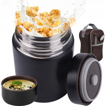 Termoska 800ml TERMOSKA NA JÍDLO OBĚDOVÝ POLÉVKOVÝ TERMO NÁDOBA