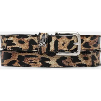 Opasek Kožený pásek HUGO Tina_HU-GO-Leo_Sz25 50554104 béžová 80X, vel. 75