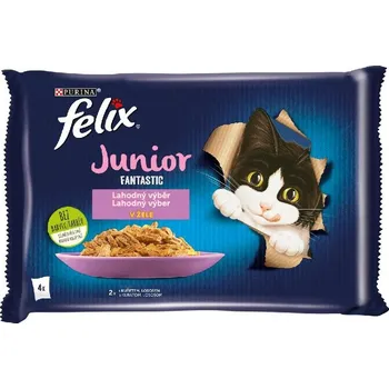 Purina Fantastic Junior kapsička mix chutí v želé 4x 85g