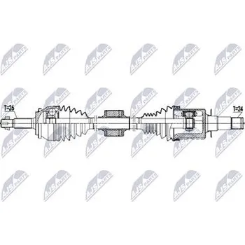 Hnací hřídel - poloosa NTY NPW-TY-234