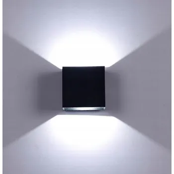 Nástěnné svítidlo Nástěnná lampa do obýváku, chodby, LED svítidlo NAHORU A DOLŮ Teplé světlo Černá