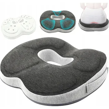 Polštář ORTOPEDICKÝ POLŠTÁŘ PRO SEDĚNÍ PROFILOVANÝ PAMĚŤOVÝ NA ŽIDLI KŘESLO VELKÝ