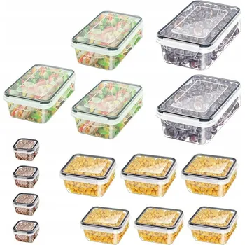 Dóza na potraviny SADA 15 KS UZAVÍRATELNÝCH DÓZ NA POTRAVINY OBĚDOVÝ BOX