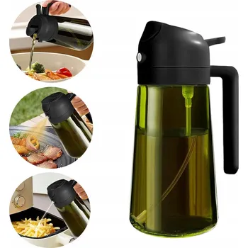 Nádoba na olej a ocet KUCHYŇSKÝ ROZPRAŠOVAČ NA OLEJ OLIVOVÝ OLEJ SKLENĚNÝ DÁVKOVAČ VE SPREJI S RUKOJETÍ VELKÝ