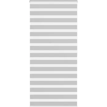 Roleta Roleta zebra, světle šedá, šířka tkaniny 100, 9 Cm, polyester