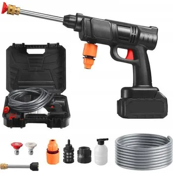 Vysokotlaký čistič AKUMULÁTOROVÁ TLAKOVÁ MYČKA 650W S FUNKCÍ SAMONASÁVÁNÍ A 2 BATERIEMI