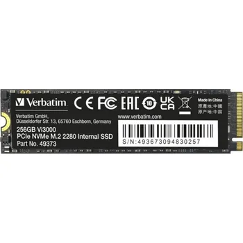 SSD disk Verbatim Vi3000 PCIe NVMe M.2 SSD 256GB PCI Express