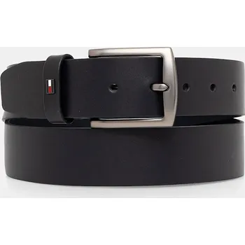 Opasek Kožený pásek Tommy Hilfiger AM0AM13766 černá 99X, vel. 80