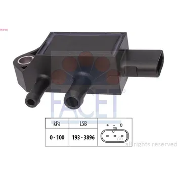 Čidlo automobilu Senzor tlaku výfukových plynů FACET 10.3437