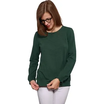 Pánské tričko Tričko dlouhý rukáv DALETA tm.zelená XXXL