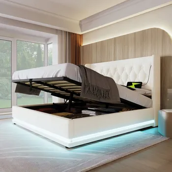 Postel Jednolůžková dřevěná postel Arhatreya 180x200 cm bílá