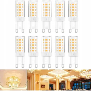 Žárovka SADA 10x LED ŽÁROVKA G9 5W 3200K 230V – NEUTRÁLNÍ BÍLÁ MINI KAPSLOVÁ SMD